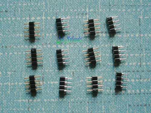 6pair 4 pin male female connector for led strip light rgb 5050 3528 insert easy for sale