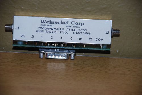 Aeroflex weinschel programmable ttl attenuator 3200-2-2 12vdc 15 pin 3ghz for sale