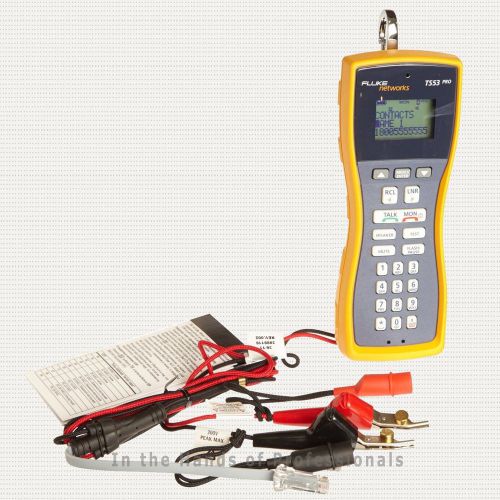 Fluke networks ts53-ar-09 pro lcd test set, abn with piercing pin and rj11 &lt; new for sale