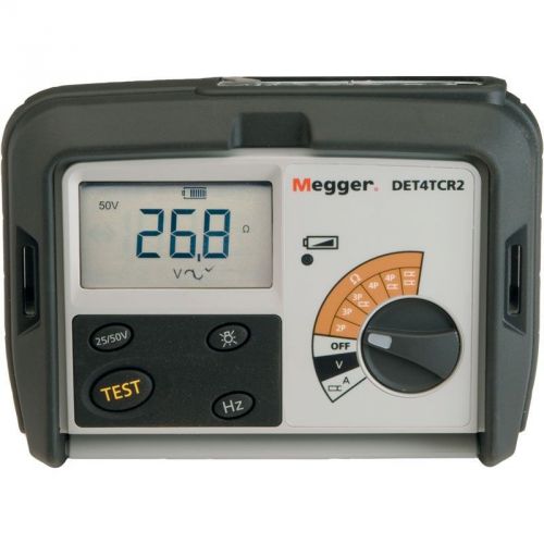 Megger DET4TC2 4-Terminal Digital Ground Tester; ART and Stakeless Capability;