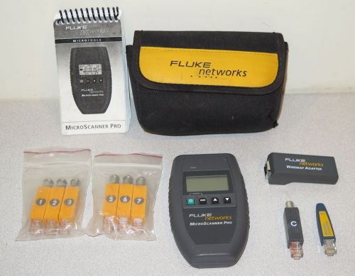 Fluke Networks Microscanner Pro Cable Tester - 10/100 - w/Adapters