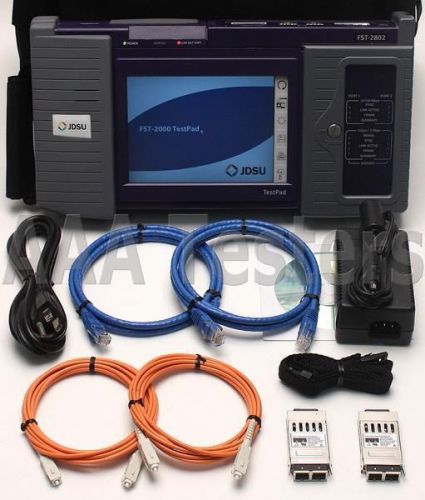 Acterna JDSU TTC FST-2000 TestPad FST-2802 1Gig VT100 Fiber 1G/2G FST 2000 2802