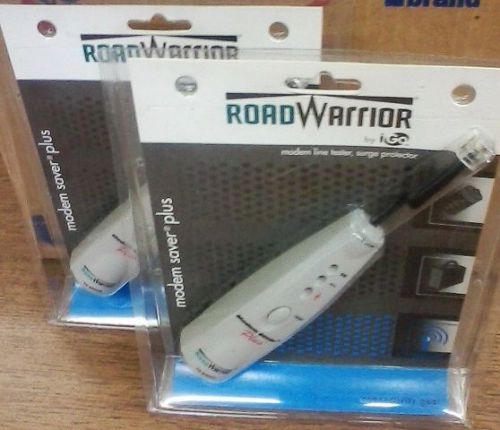 Lot of 2 Road Warrior Modem Saver Plus - modem line tester, surge suppressor