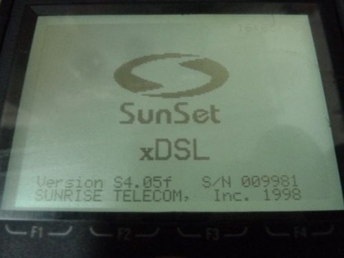 LOT OF 5 SUNRISE TELECOM SUNSET xDSL TRANSMISSION TEST SET