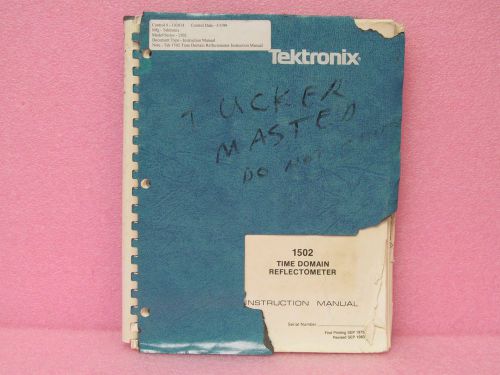 Tektronix 1502 TDR Instruction Manual w/schematics (Rev. 9/83)