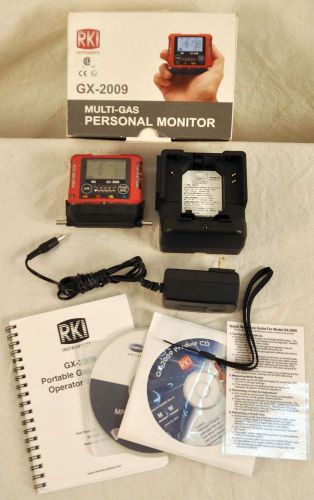 Rki instruments gx-2009 confined space 4-gas monitor -no reserve &amp; free shipping for sale