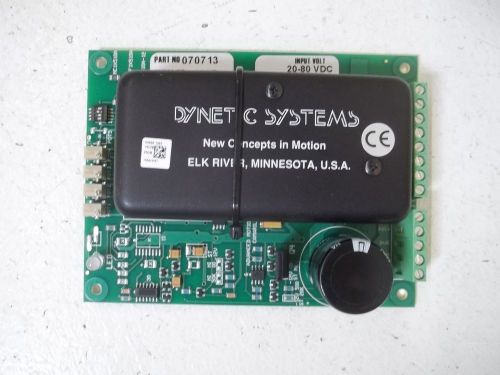 DYNETIC SYSTEMS 070713 CONTROL MODULE *NEW OUT OF A BOX*