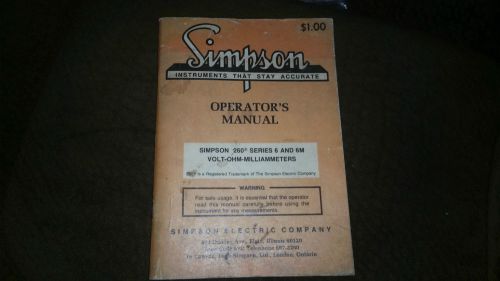 simpson operators manual