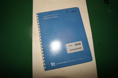 Original OEM Tektronix Instruction Manual Oscilloscope Type 561A w/ parts list