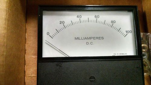 Meter Master Panel Meter DC Milliamperes 0-100