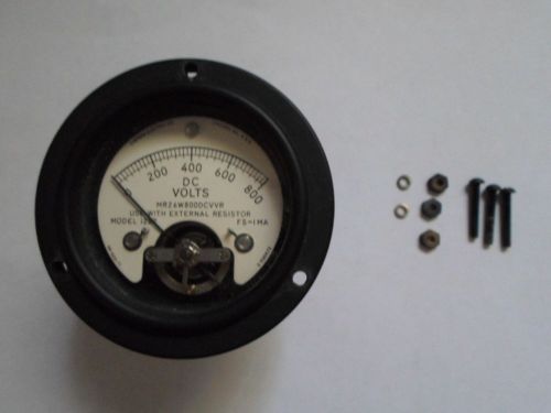 Simpson Model 125R Panel Indicator DC Voltmeter DC volts 0-800p