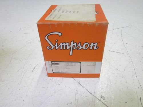 SIMPSON SI/1257 PANEL METER  0-10 AC AMPERES *NEW IN A BOX*