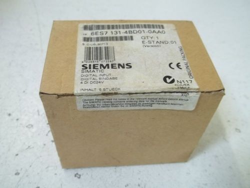 SIEMENS 6ES7 131-4BD01-0AA0 DIGITAL INPUT (5 IN BOX)*NEW IN A BOX*