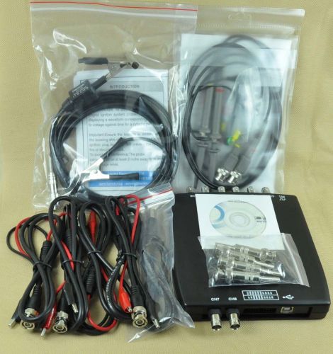 New 1008C 8CH USB Auto Scope DAQ Diagnostic Generator Oscilloscope 60mhz probe