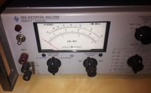 Agilent/HP 331A Distortion Analyzer with Power Cord and Manual