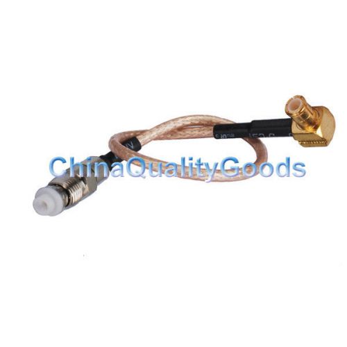 FME female to MCX Male RA pigtail cable RG316 15cm long
