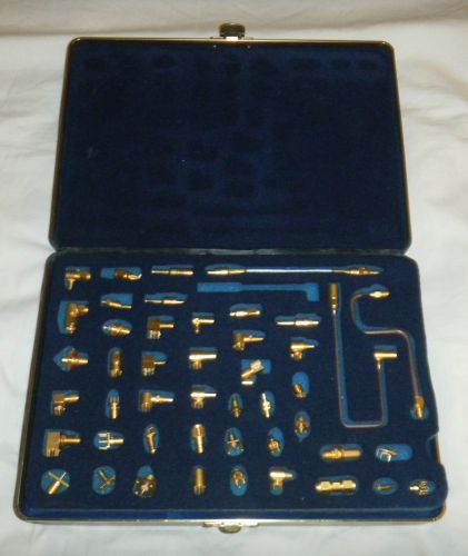 Ef johnson goldplated connectors in hard case, 46 pieces for sale