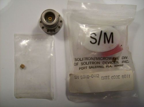 Solitron/Microwave SM5080-0412 Precision N-type connector with round flange