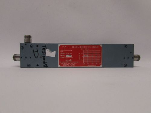 Narda 3041-20 20 dB, 500 to 1000 MHz, Type N (F) Directional Coupler 20db 276 #2