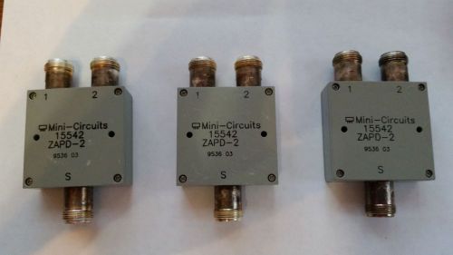 Mini circuits 15542 microwave splitters lot of 3 for sale