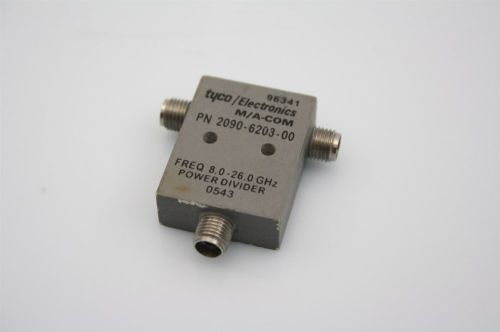 M/A-COM RF Microwave Power Divider Splitter 8-26GHz  20W 2090-6203-00  TESTED