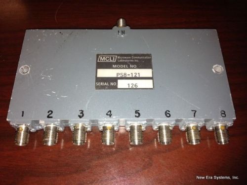 MCLI 8-Way Power Combiner MODEL NUMBER PS8-121 SMA-Female Connectors USED