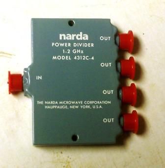 NARDA POWER DIVIDER MODEL 4312C-4   (1 - 2 GHz)