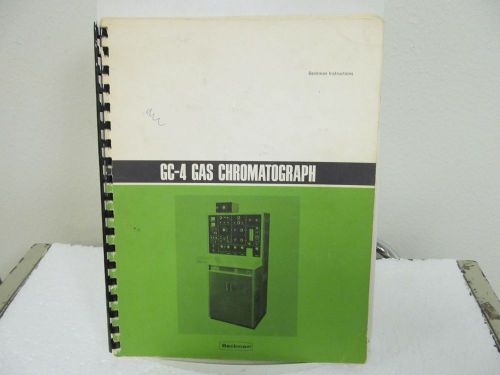 Beckman GC-4 Gas Chromatograph Operation Manual