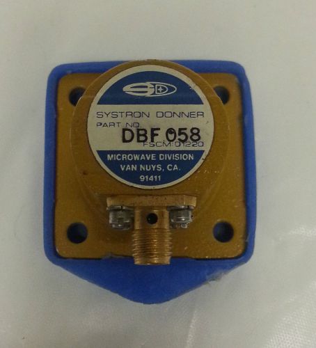 Systron Donner / Demorney Bonardi DBF058 WR62 Waveguide to Coax Adapter