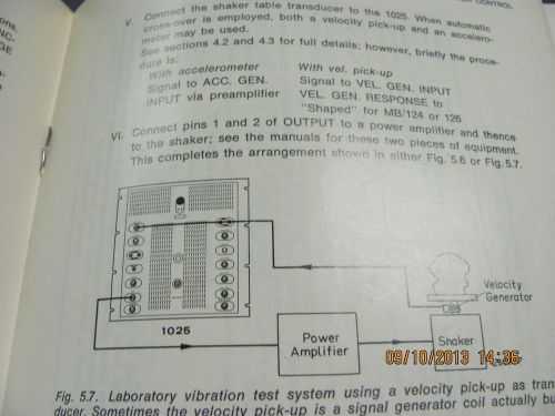 B &amp; K MODEL 1025: Auto Vibration Exciter Cntrl - Instruct&amp;App Manual #18591