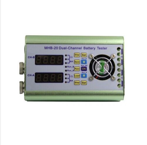 1V-20V, 0.1A-10A Dual Channel Battery Discharger and Capacity Tester