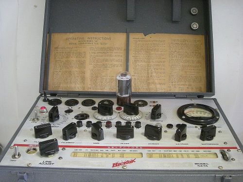 APPEARS ALMOST UNUSED HICKOK 547A / MILITARY TV-3B/U TRANSCONDCTANCE TUBE TESTER
