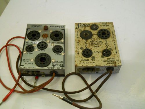 Pair Of Sencore FC-3 FC-147 Tube Tester Checker $29.99 SEE MY OTHER HAM RADIO