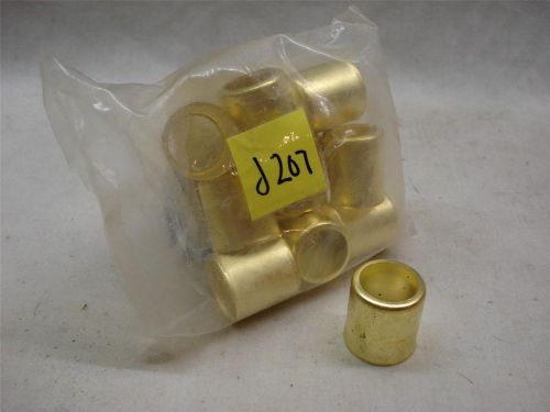 1/2&#034; brass ferrule,  pkg. of 10, 13/16&#034; od,  2a735 / 2a735b,  nib for sale