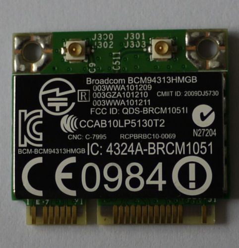 Broadcom bcm94313hmgbl 657325-001 wifi + bt 4.0 hp pavilion dv4-4000 dm4-2000 for sale