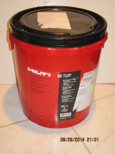 Hilti fs sealant fs-one 5 gal pail 19 l, #259578, new in sealed bucket, f/ship!! for sale