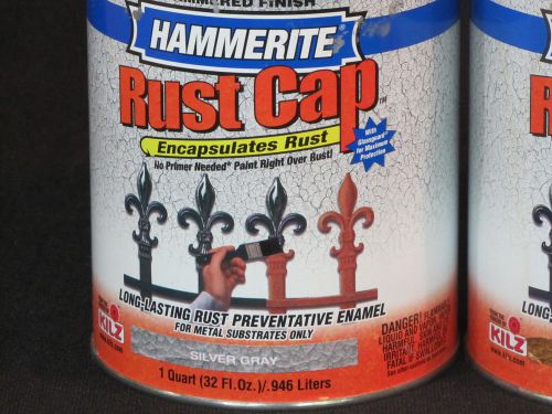 Masterchem 1 Quart Hammerite® Rust Cap™ Enamel.  Quart.   Color: Silver