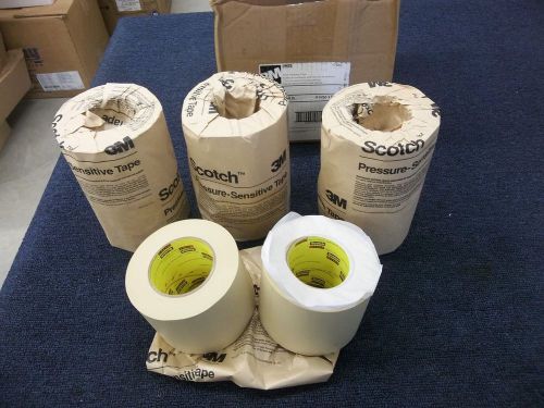 CASE 8 3M SCOTCH PAINTING PAINT MASKING TAPE ROLLS 231/231A 4&#034; X 60 YARDS NEW