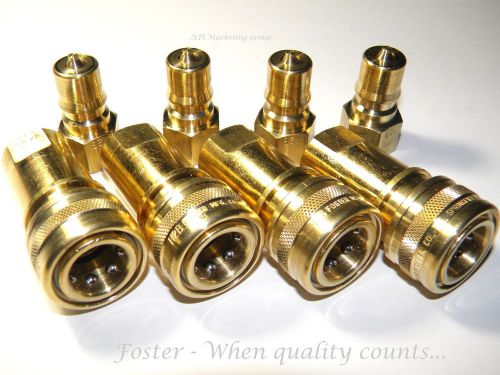 Carpet Cleaning FOSTER Quality 1/4&#034; Quick Disconnect for Hoses, Wands (Set of 4)