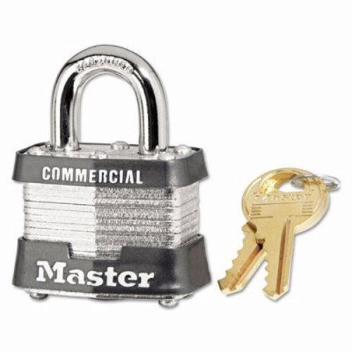 Master lock no. 3 laminated steel pin tumbler padlock, 4 pin (mlk3dcom) for sale