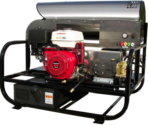 4012PRO-10G Professional 4000 PSI Hot Water Skid Belt-Drive Pressure Washer