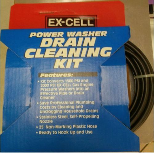 Pressure washer drain cleaning kit new - free shipping for sale
