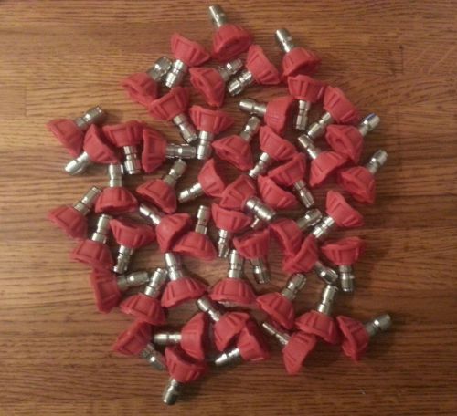 LOT OF 50 RED PRESSURE WASHER NOZZLES