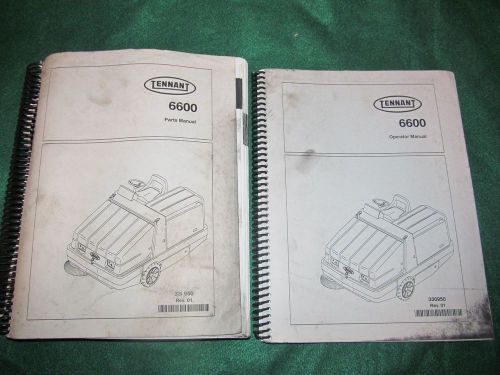 Tennant 6600 operator &amp; parts manuals for sale