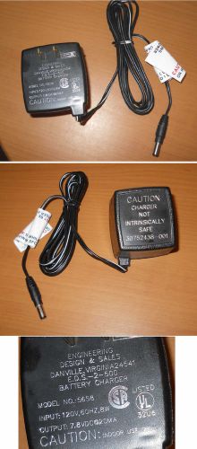 Engineering design &amp; sales e.d.s.-2-500 ac charger adapter 5658 7.8vdc 20ma for sale