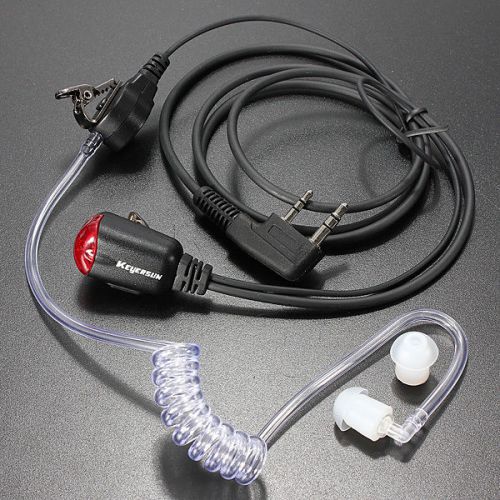 Cool fbi style headset earpiece talkabout radio walkie talkie 2 pin mic covert for sale