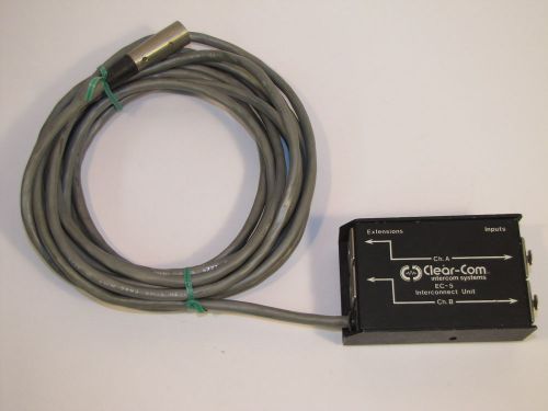 Clear-com intercom systems ec-5 interconnect unit cable connector extension cord for sale