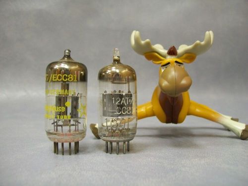 12at7 / ecc81 vacuum tubes  lot of 2  ge / westinghouse for sale
