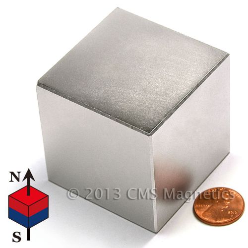 Neodymium Magnet N50 2&#034; Cube NdFeB Block Magnet 10 PC