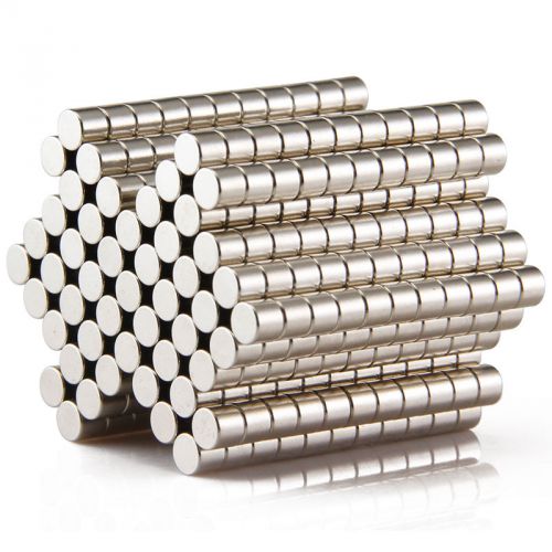 Cylinder 16pcs 5mm thickness 4mm N50 Rare Earth Strong Neodymium Magnet
